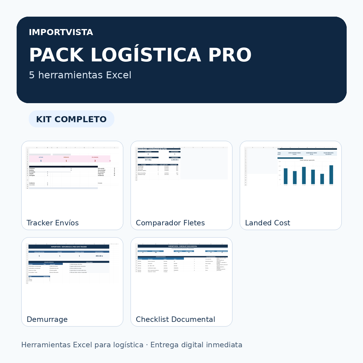 Pack Logística PRO ImportVista